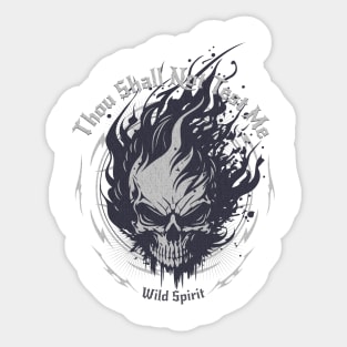 Thou Shall Not Test Me Wild Spirit Quote Motivational Inspirational Sticker